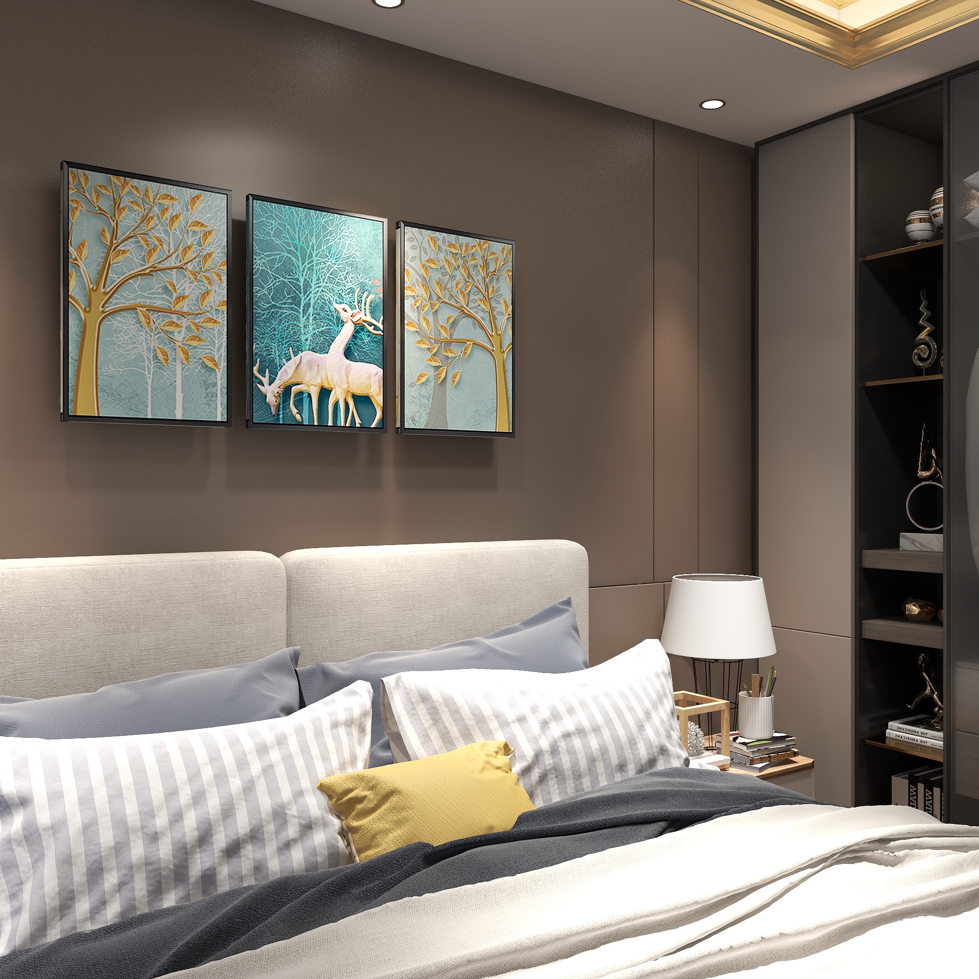 没名字ab-现代简约90㎡二居-装修设计方案