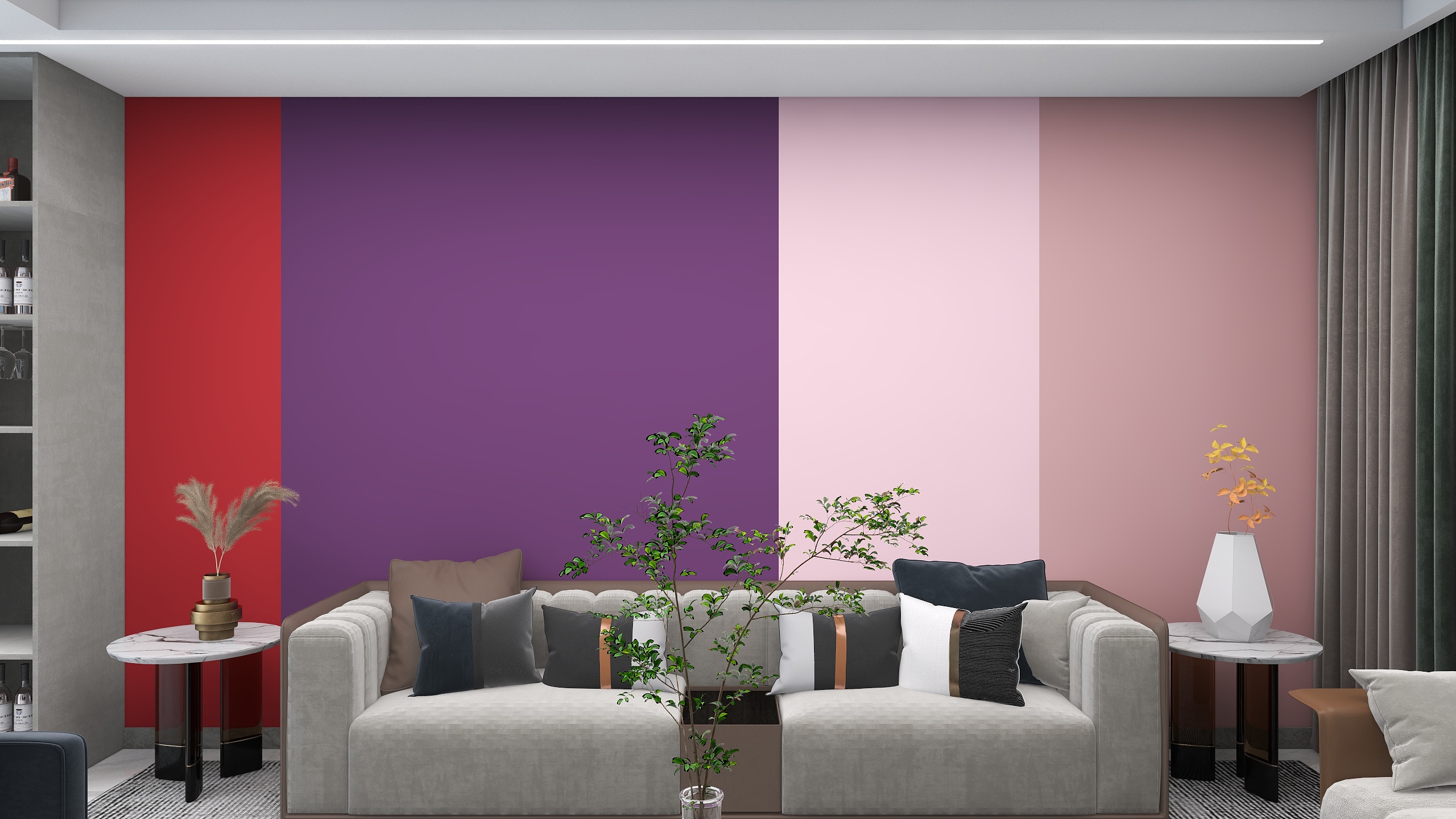 唐山设计师岳镇岭-个人居住方案112平米-干净家园装修效果图