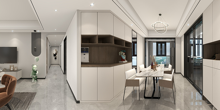 白也设计-滨江府二期11-1203帅姐雅居-装修设计方案