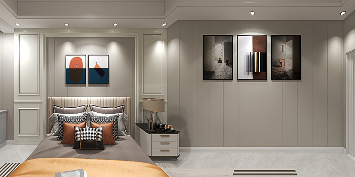 陈Ear-轻奢宾馆-装修设计方案