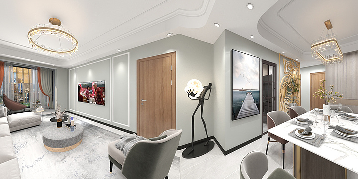 黎*黎设计-华景川。万悦城，刘帅-装修设计方案