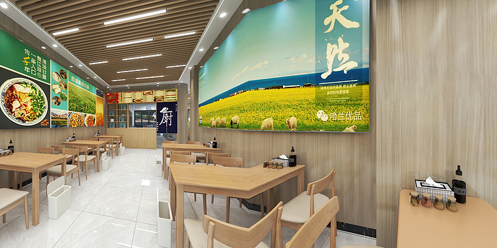 築品空间设计-舌尖上的牛肉面-装修设计方案