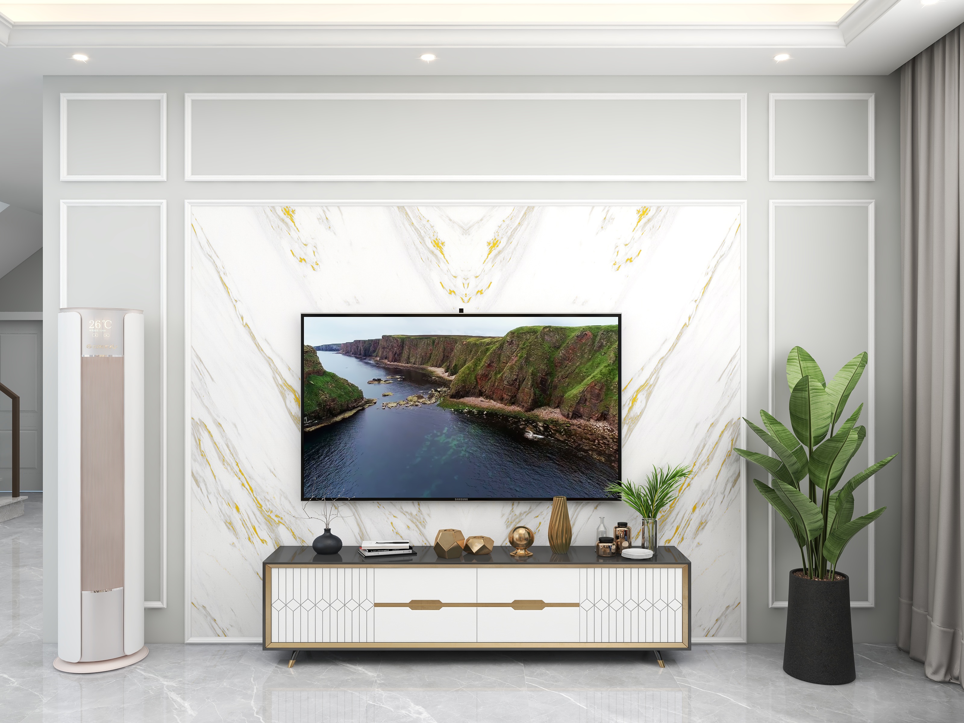 壹诺设计工作室-美式装修效果图