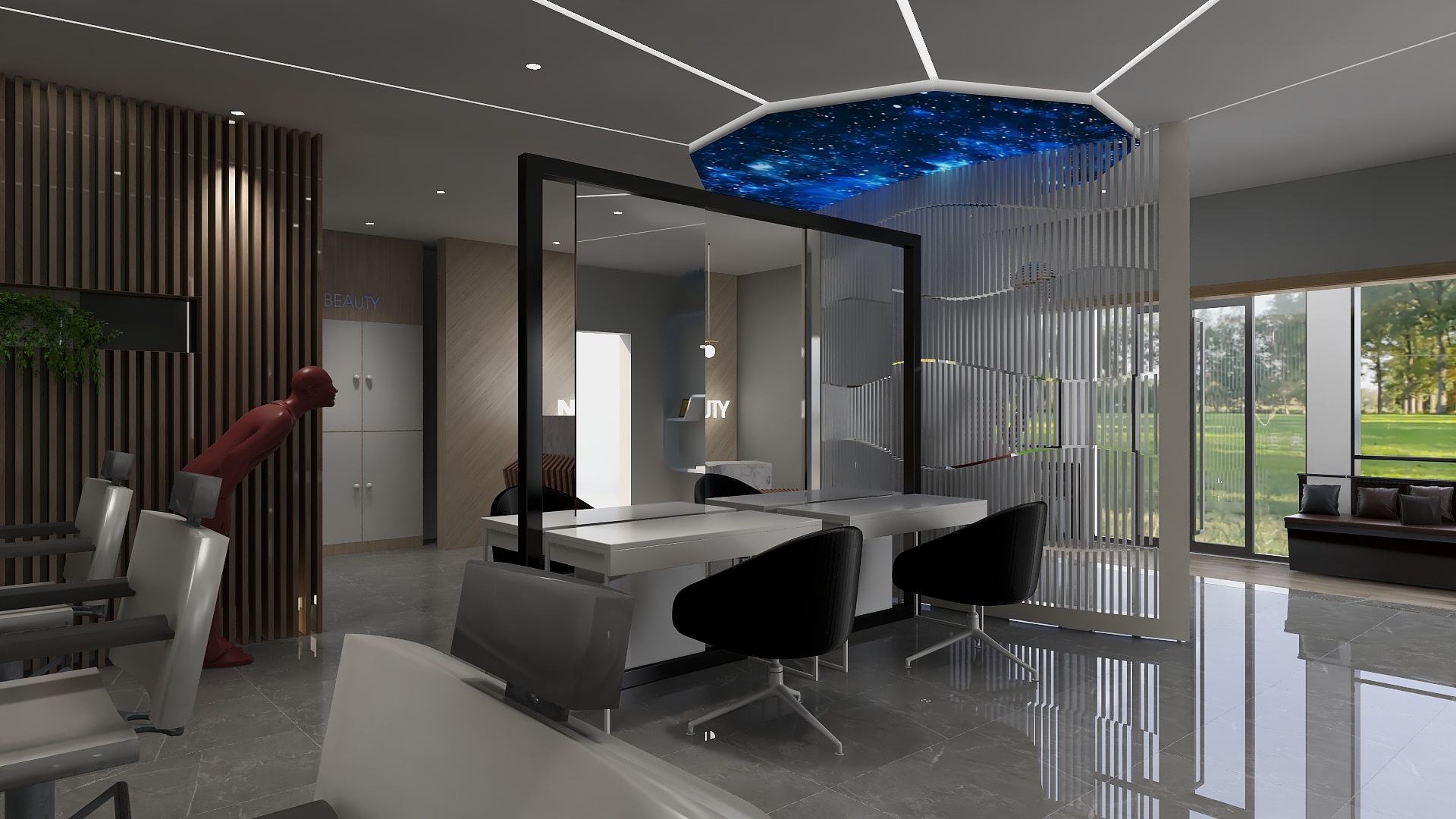 深州杨子装饰-吉美理发店-装修设计方案