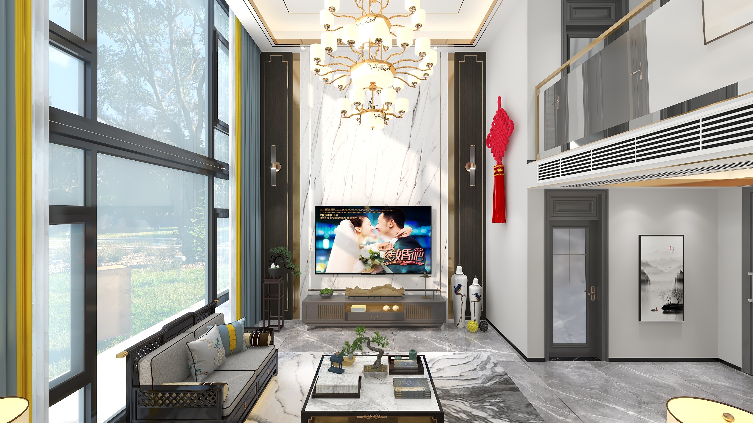 李锦元-新中式别墅装修效果图