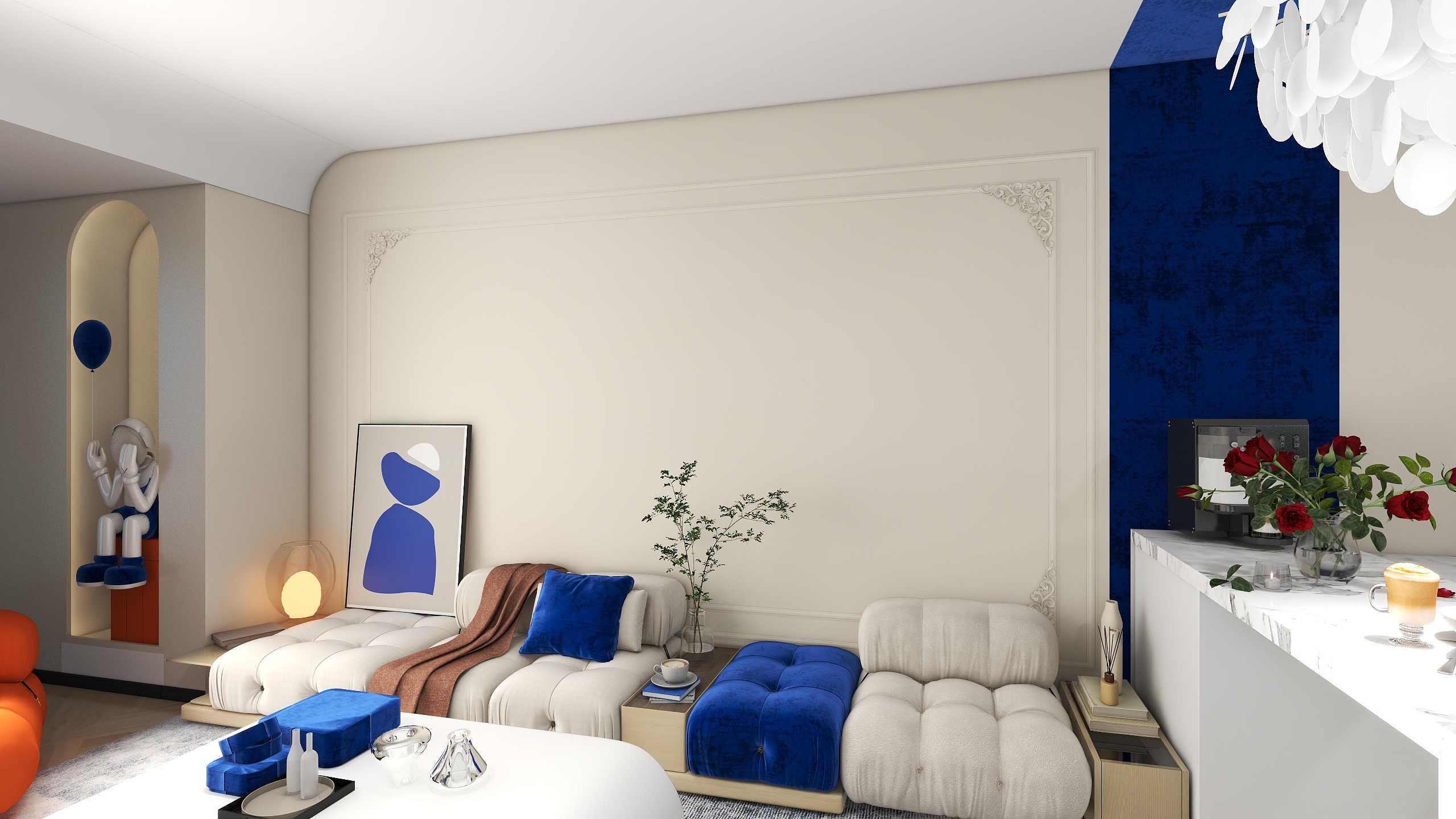 佳骏丶-德信海德公园83.00㎡A2’3室2厅1卫1厨装修效果图