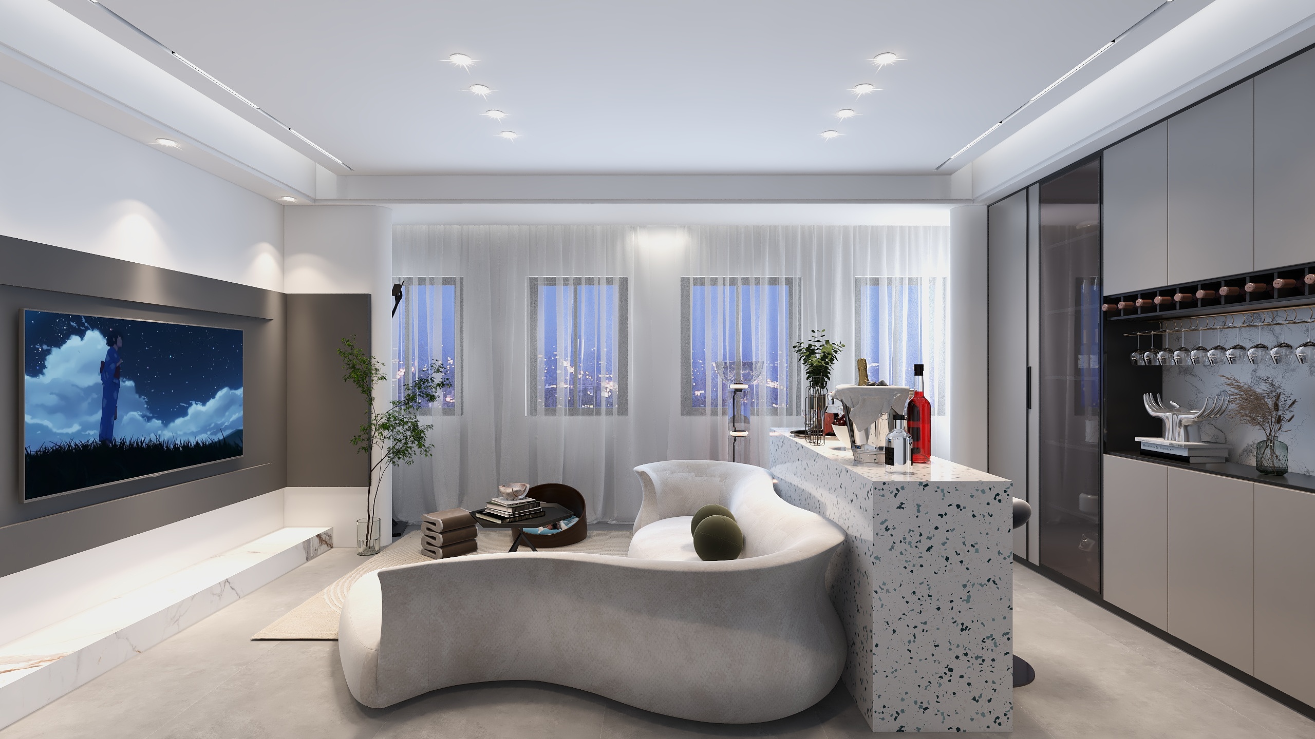 LLD设计-瑞和园89.50㎡B户型3室2厅1卫-装修设计方案