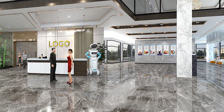 丿F-迈科西部总部1号楼大厅-装修设计方案