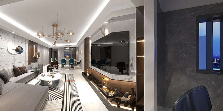 菲梵设计师郑龙虎-山语城二期9栋（105）-装修设计方案