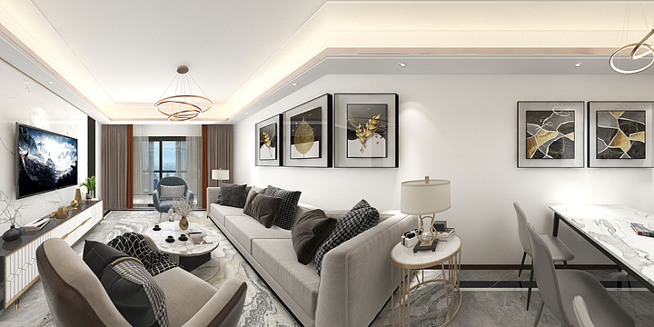 徐竣軍-保利大都会轻奢风-装修设计方案