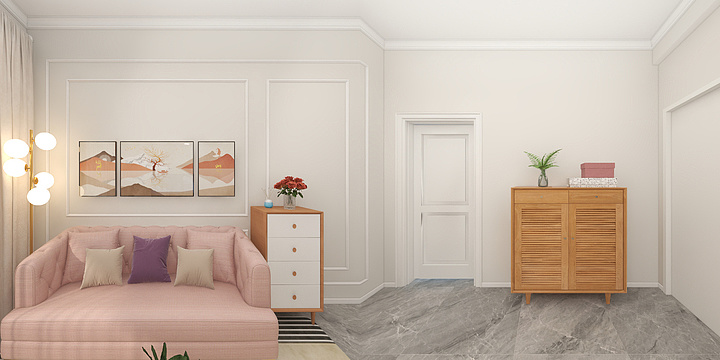 十月-效果图表现-万佳名城6栋1单元2610-装修设计方案