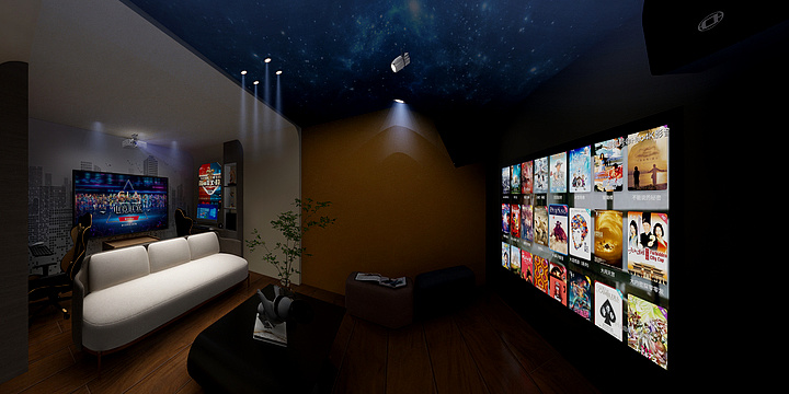 贝斯特智能影音-电竞娱乐室-装修设计方案
