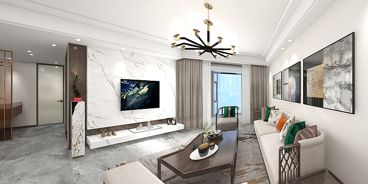 HiBob-新兴蓝湾20#1101.dwg-装修设计方案