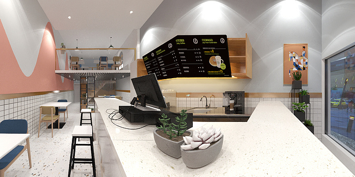 温昌桦-奶茶店-装修设计方案