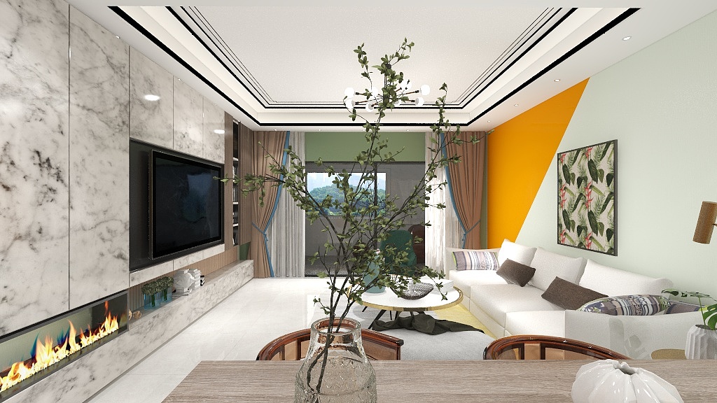 :- )-山东水利职业学院纪亚欣【绿坝】-装修设计方案