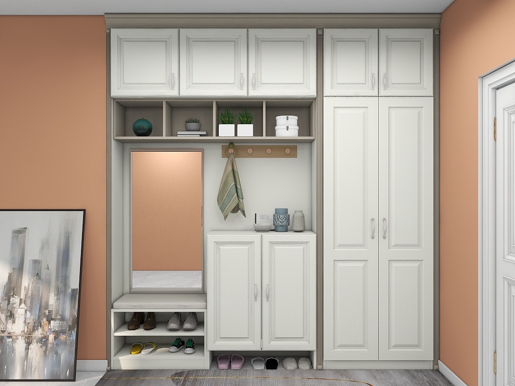建筑2102郎佳宝-简欧风组合式鞋柜-装修设计方案