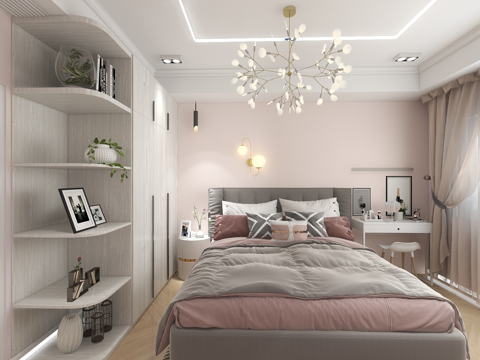 TherDivs-德信海德公园83.00㎡A2’3室2厅1卫1厨装修效果图