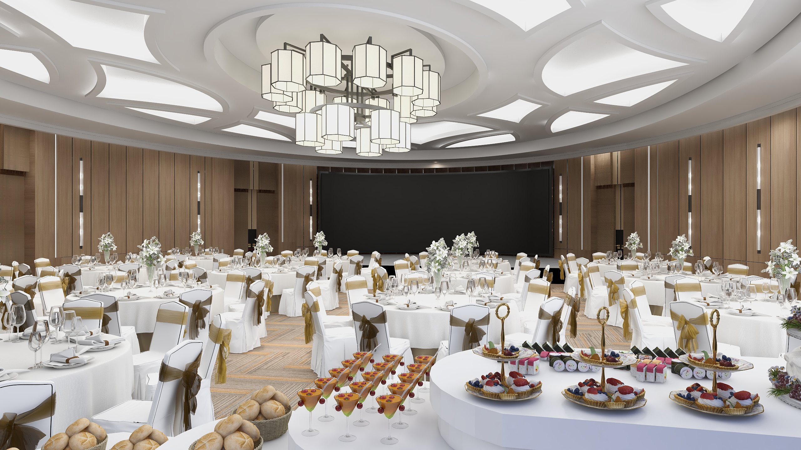 雪云梦_-宴会厅-装修设计方案