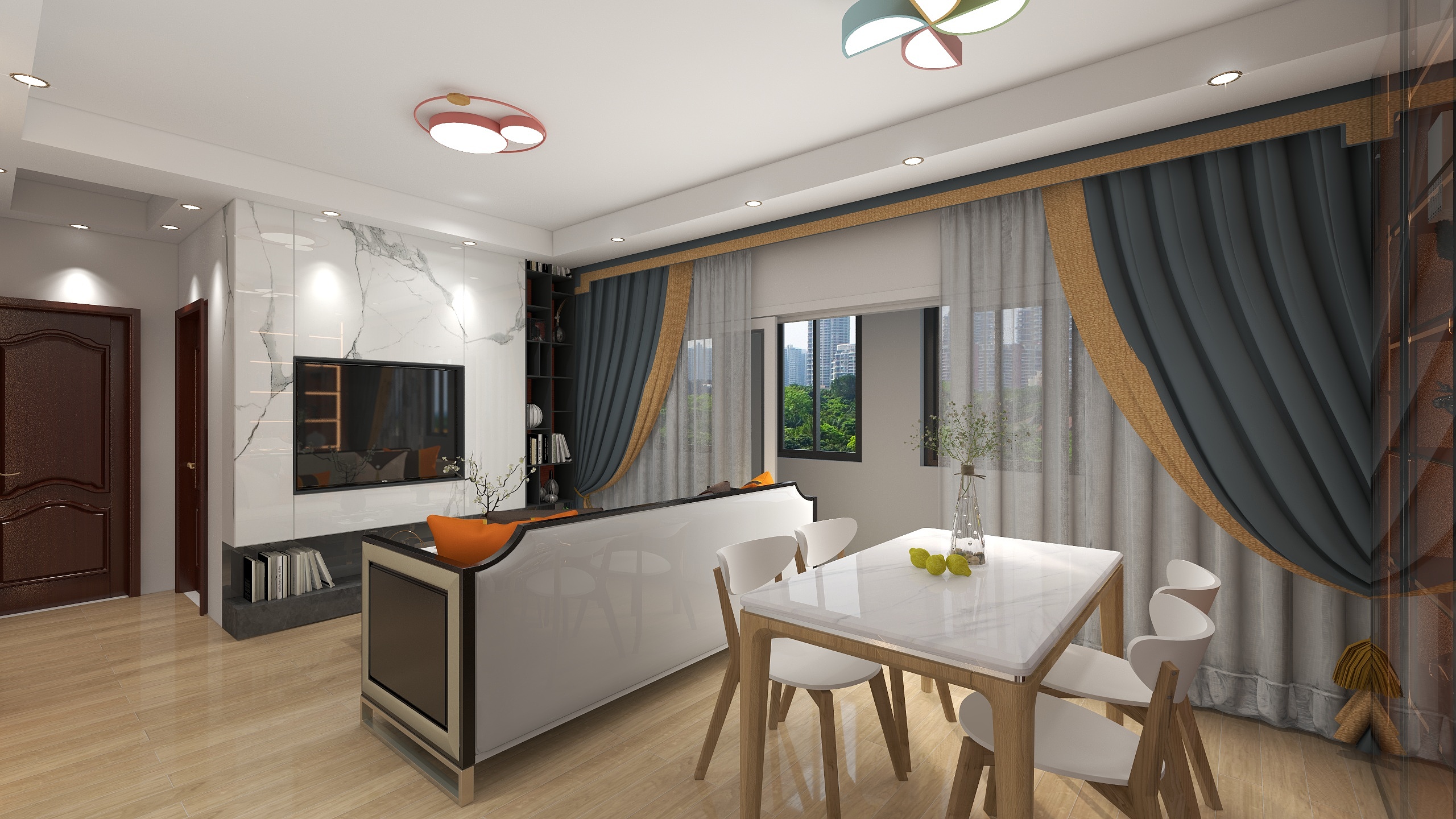 用户23335gyPp-瑞和园89.50㎡B户型3室2厅1卫-装修设计方案