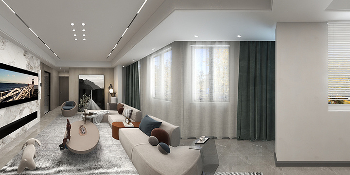 Wzyii-瑞和园89.50㎡B户型3室2厅1卫-装修设计方案