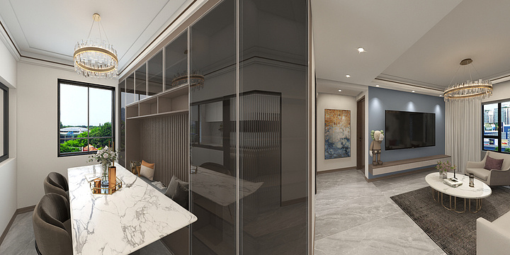 天津市恒月装饰-科景轩23-1504.dwg-装修设计方案