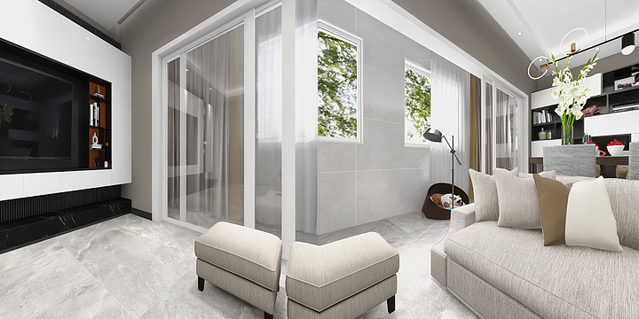 余诗rGmE-瑞和园89.50㎡B户型3室2厅1卫-装修设计方案