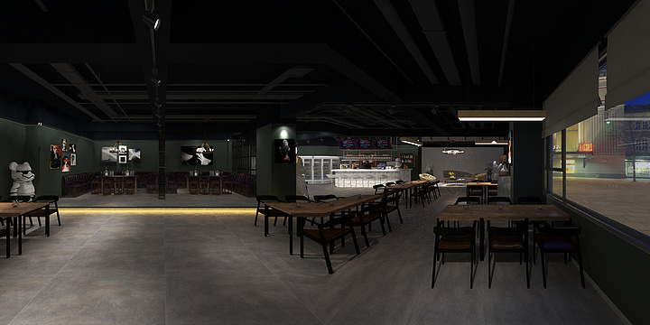 大卫设计工作室-巴塞城酒馆-装修设计方案