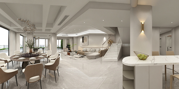 依诺维森全屋软装-御景半岛133-1施工图1128-装修设计方案