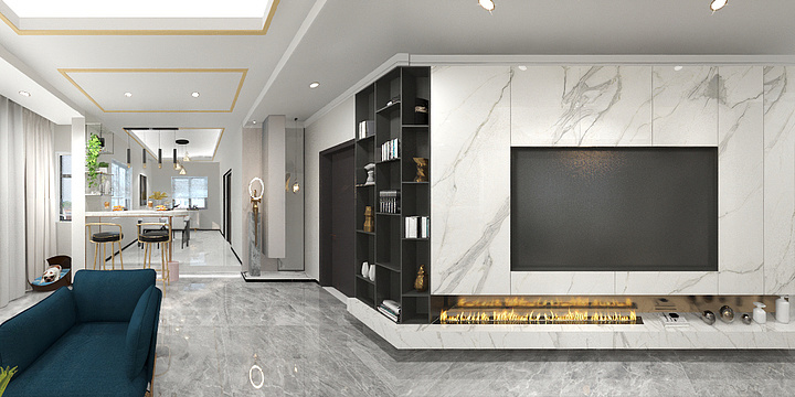 Wendy98-瑞和园89.50㎡B户型3室2厅1卫-装修设计方案