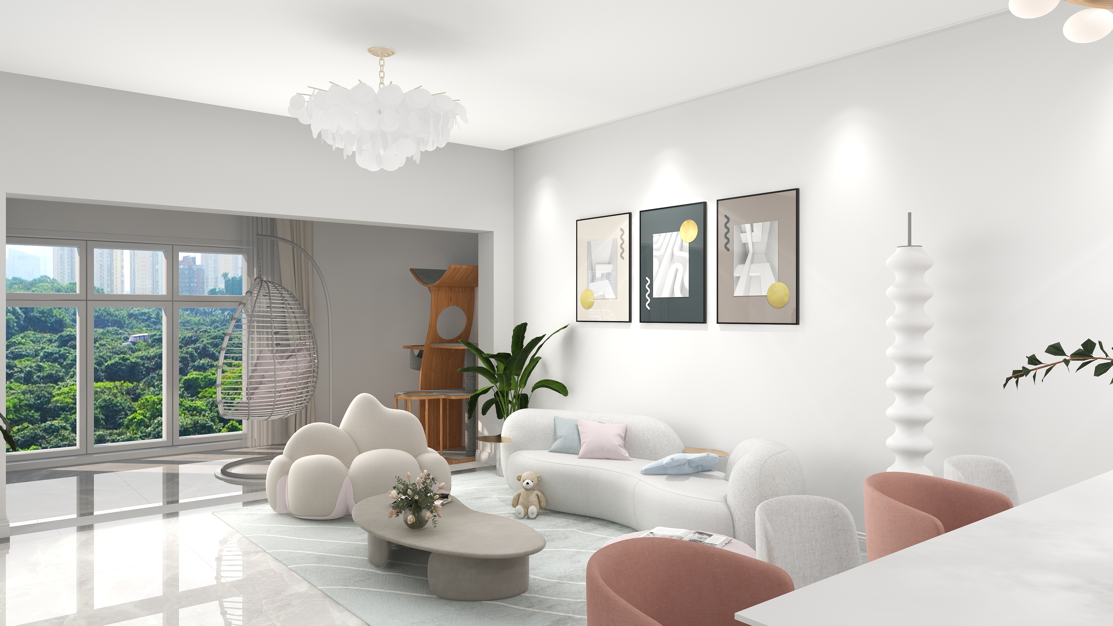 糖炒栗子ycRP-武昌理工学院吏鑫奶油风客餐厅设计-装修设计方案