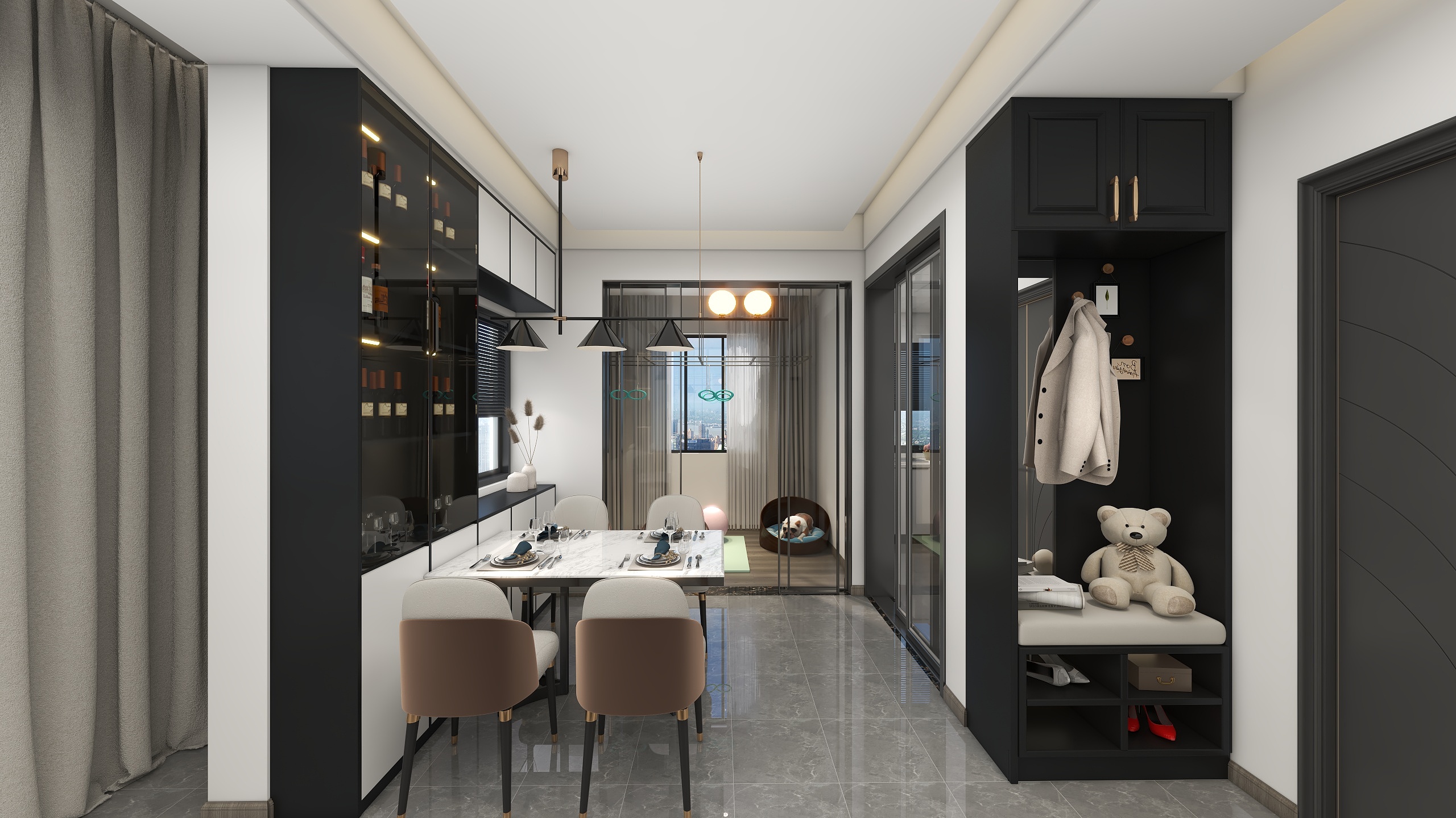 Ld刘-瑞和园89.50㎡B户型3室2厅1卫-装修设计方案