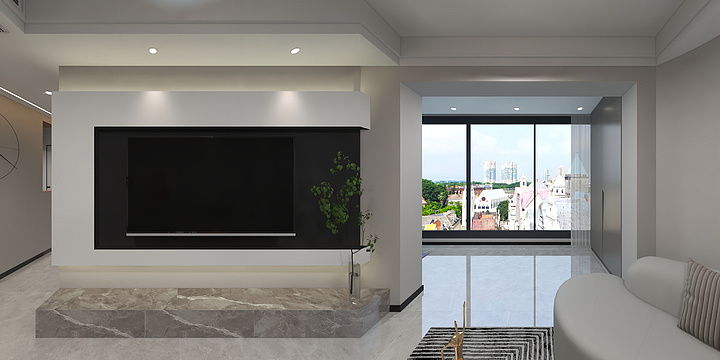 全案设计-张佳兴-吾悦广场5-1-2703效果图-装修设计方案