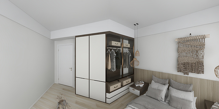 铜鼓艾尔墙艺-德信海德公园83.00㎡A2’3室2厅1卫1厨-装修设计方案