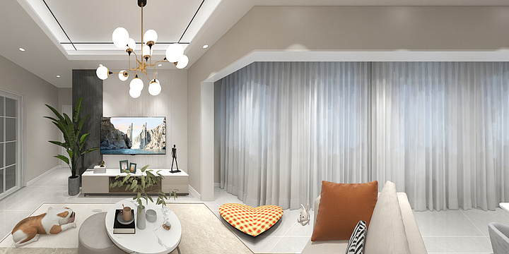 言光亮-瑞和园89.50㎡B户型3室2厅1卫-装修设计方案