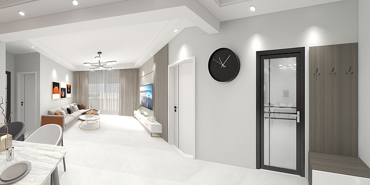 简简单单一小伙-天伦湾-装修设计方案