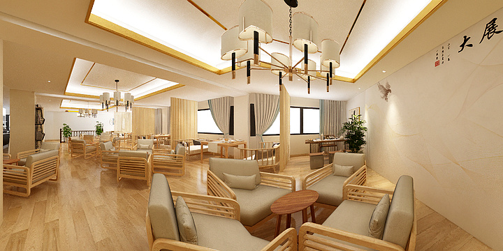 设计师蒲欢-太阳岛茶楼-装修设计方案