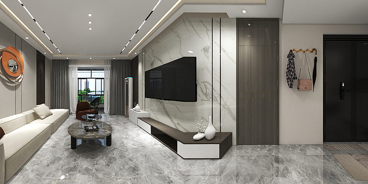 陈胡静-荣盛华府简约现代-装修设计方案