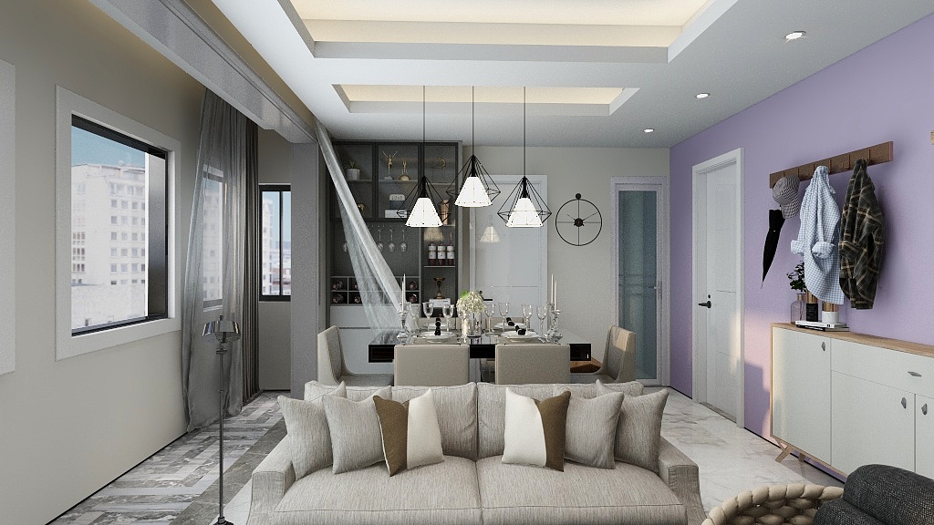 耿耿爸-瑞和园89.50㎡B户型3室2厅1卫-装修设计方案