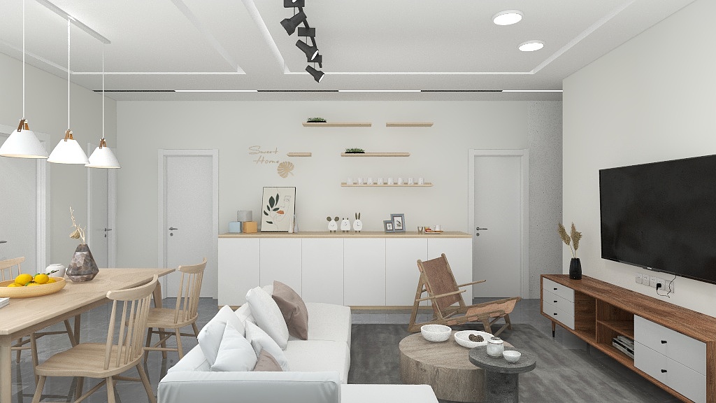 水星没有傲寒丶-瑞和园89.50㎡B户型3室2厅1卫-装修设计方案