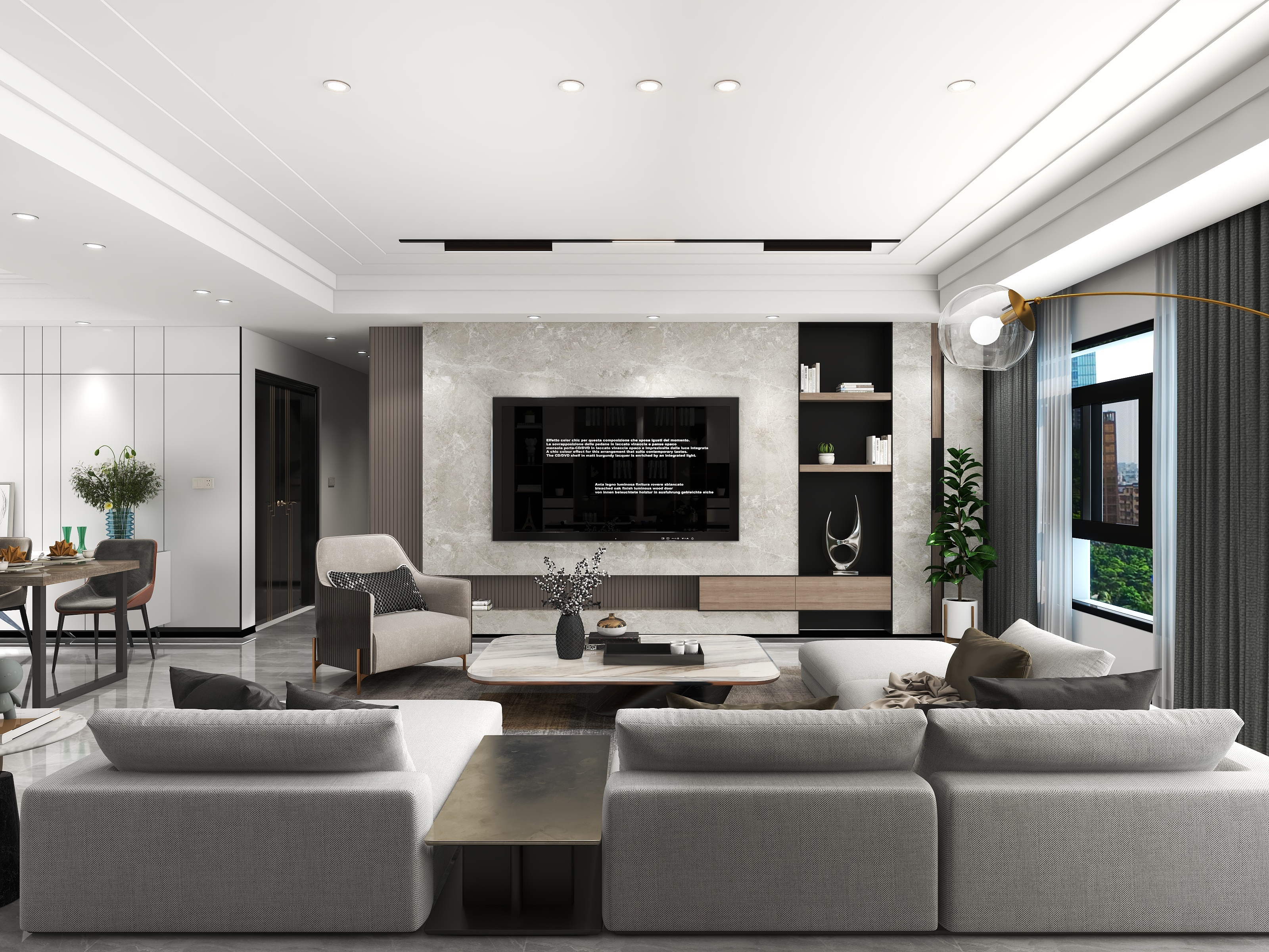 海旭工作室畅畅-保利白沙林语145m²-装修设计方案