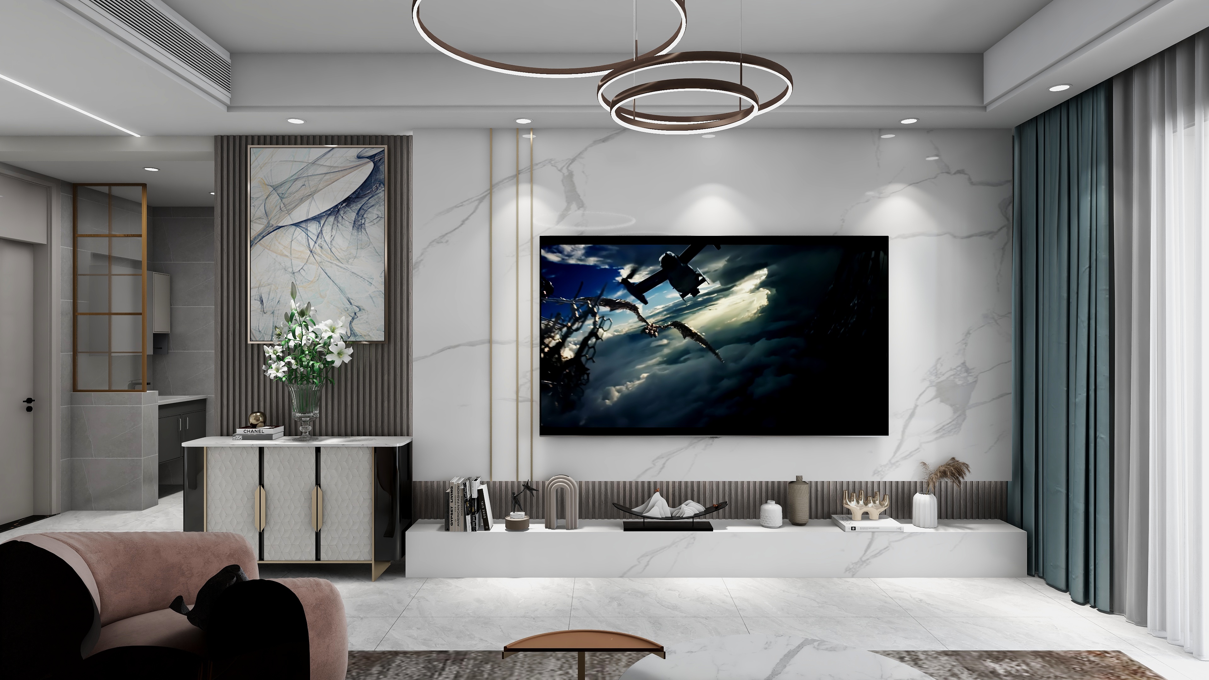 色彩装饰欧派整装大家居-四季花城13-1-201（第八次修改）-装修设计方案