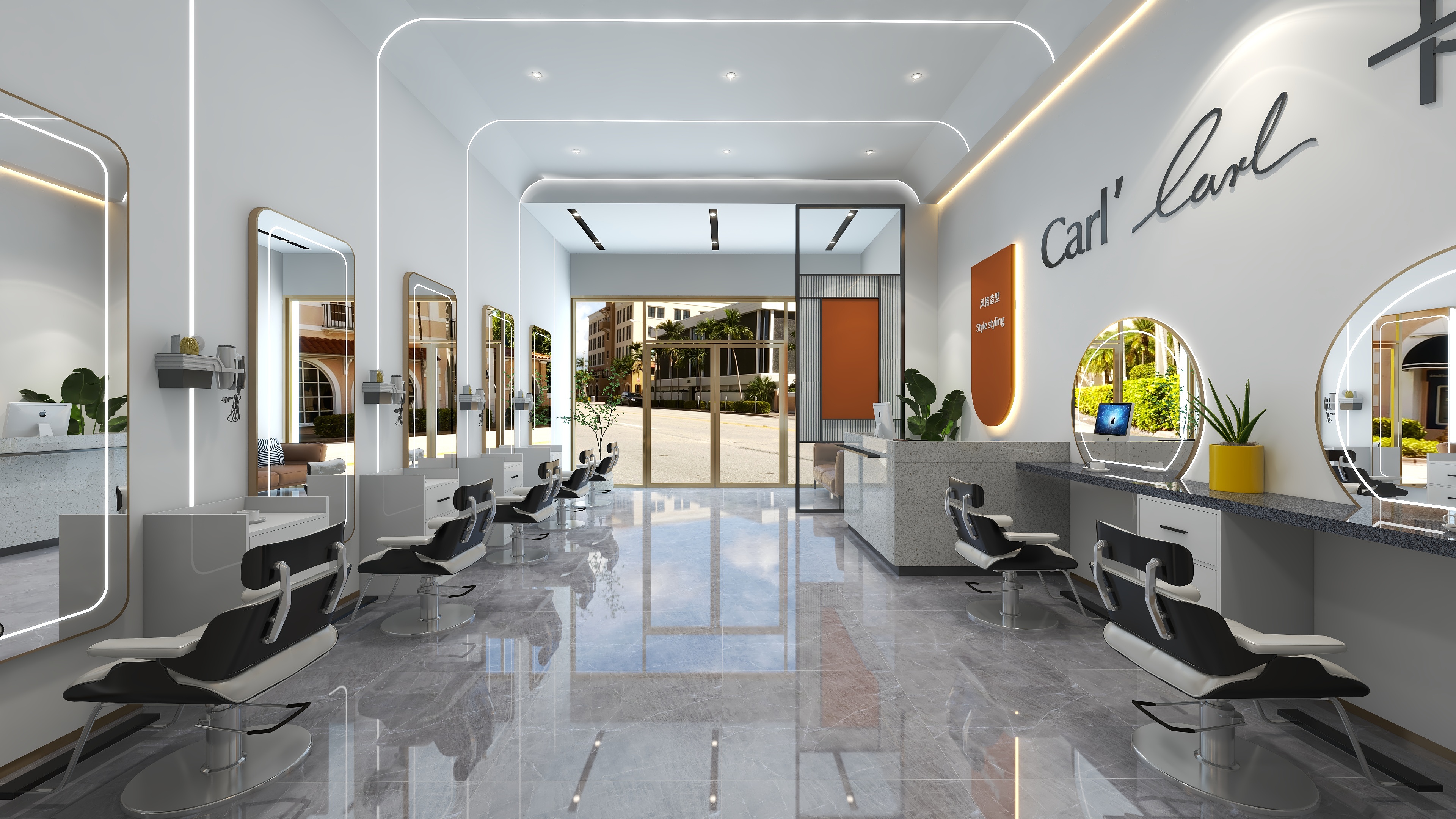 谭本章-美发店-装修设计方案
