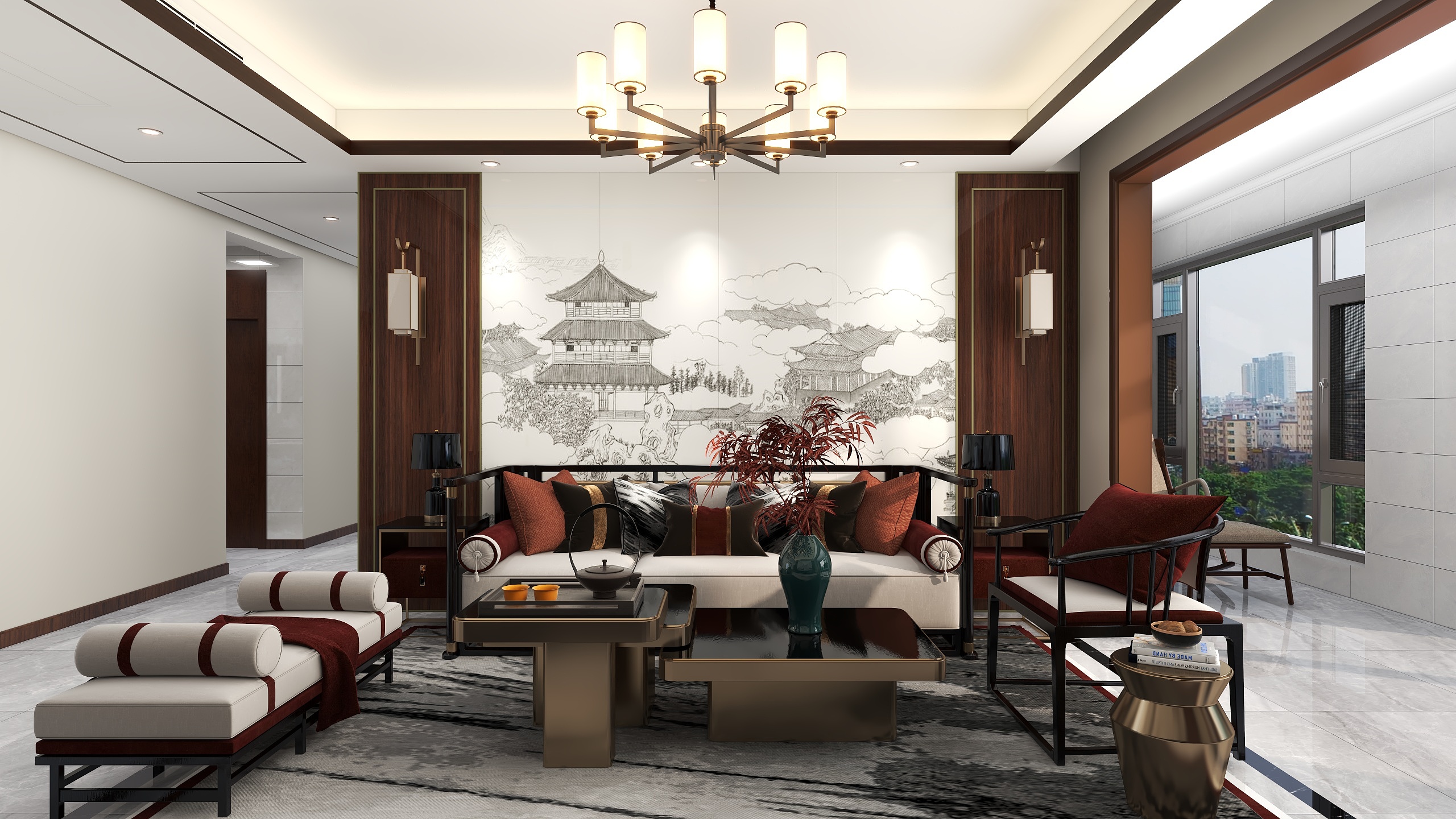 Patrick丶Star-丽丰凯旋城新中式装修效果图