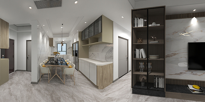 青岛德名家装修设计-陈超家3d - 副本.dwg-副本-装修设计方案