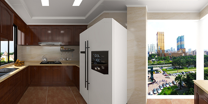 浙江仙居2-碧桂园29-2厨房欧式高端定制大板-装修设计方案