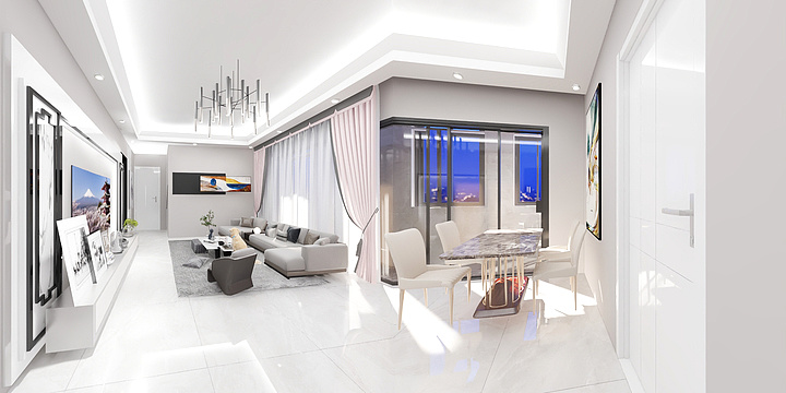 唐宁ATwq-瑞和园89.50㎡B户型3室2厅1卫-装修设计方案