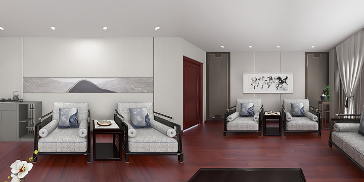 哈儿密-接待室-装修设计方案