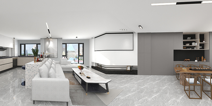 M家的猫-【复式】高级黑白灰-装修设计方案