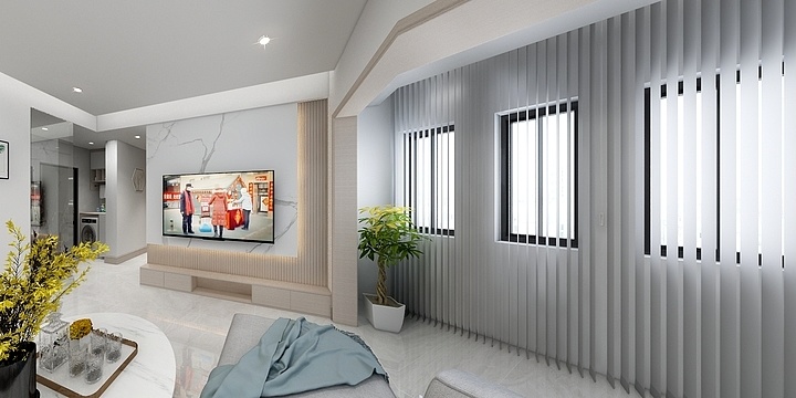 室内深化设计-瑞和园89.50㎡B户型3室2厅1卫-gai-装修设计方案