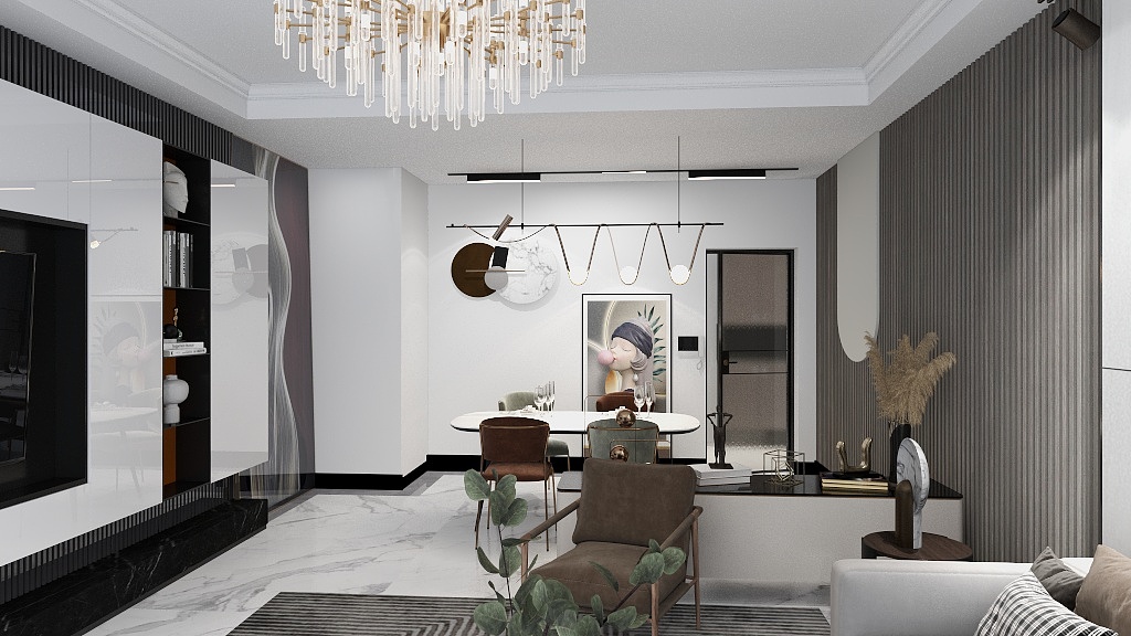 韩槑槑摆烂版-苏建交韩鸣妍现代轻奢-装修设计方案